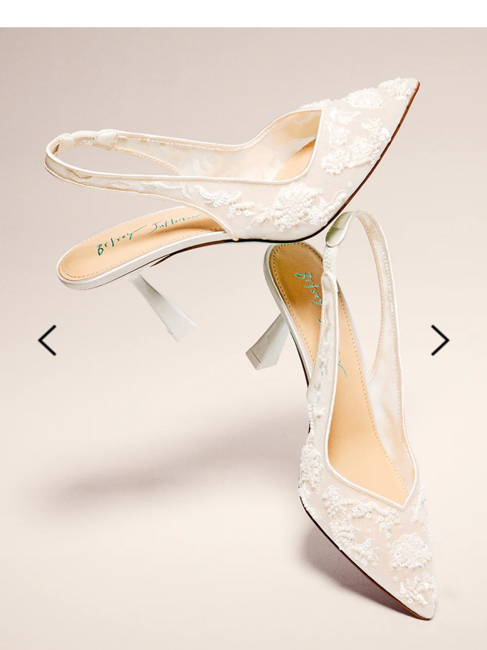 Betsy Johnson Nikki wedding heels
